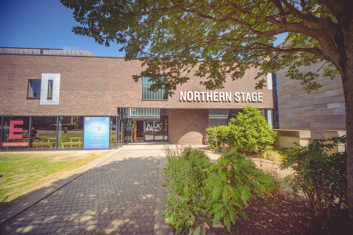 Northern Stage theatre in the sunshine