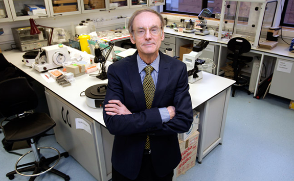 Professor Roy Taylor stood in lab